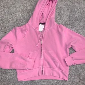 brandy melville pink crystal hoodie